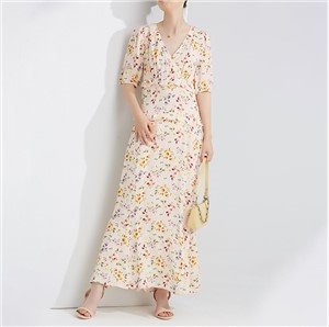 The New Summer 2020 Fashion Long Short-Sleeve Women's Dress