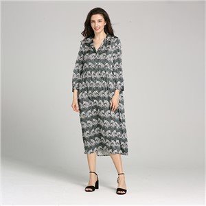 Middle East Modern Islamic Clothing Women Home Wear Long Shirts Dress