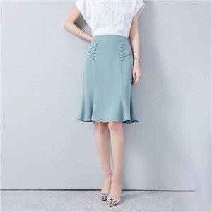 Glossy Satin Pleated Women MIDI Skirt