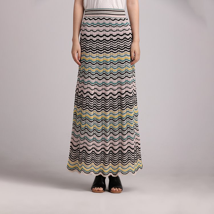 Traditional Summer Long Skirt with Short Sleeves for Women